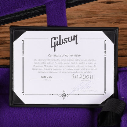 Gibson 1936 J-35 Sunburst 2020 Acoustic Guitars