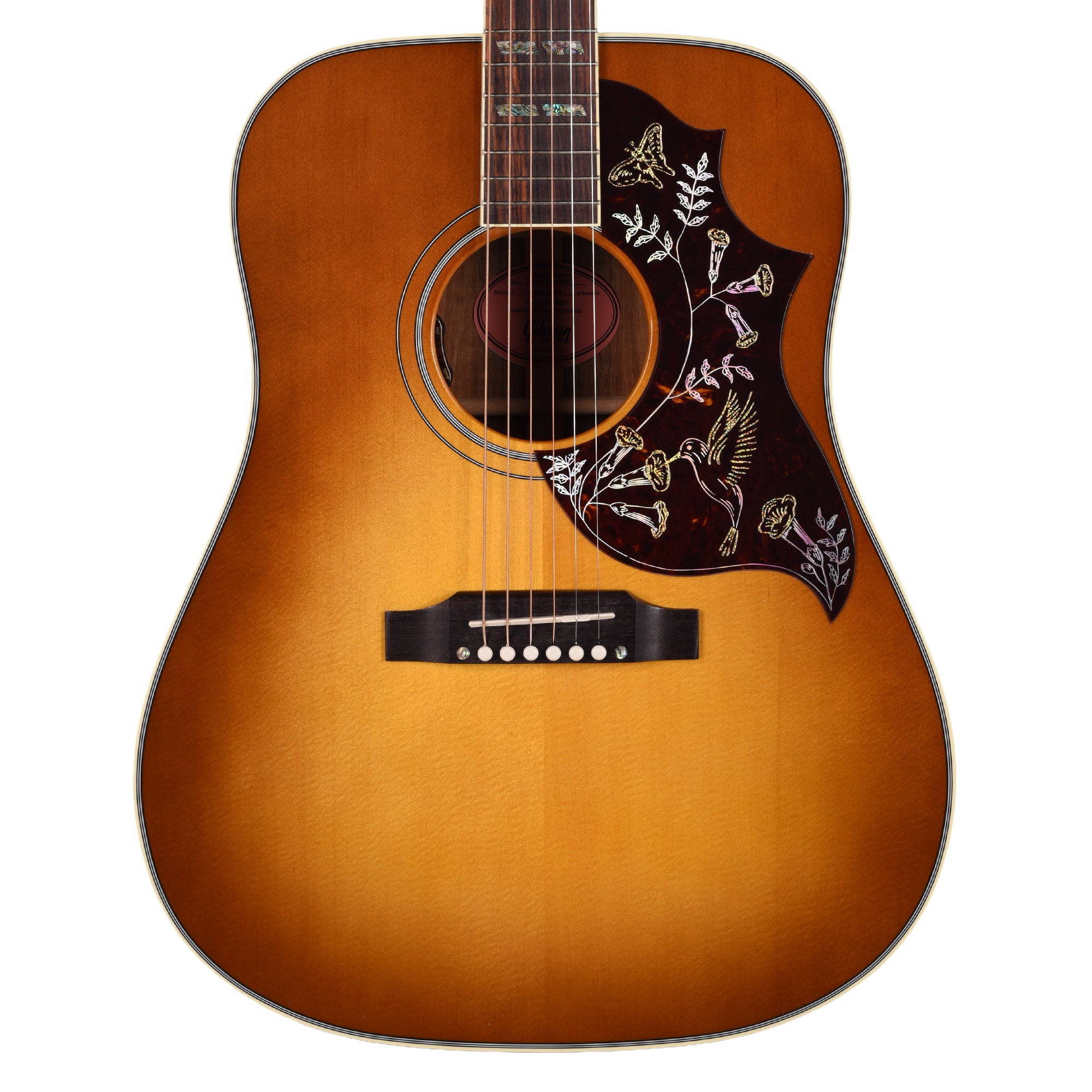 Gibson Custom Shop Hummingbird Elegant Koa Honey Burst Acoustic Guitars