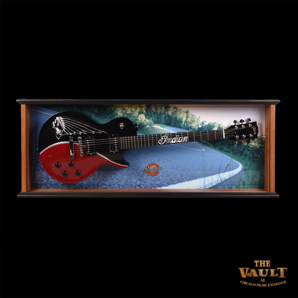 Gibson Les Paul Indian Motorcycle Model w/Display Case Black Electric Guitars