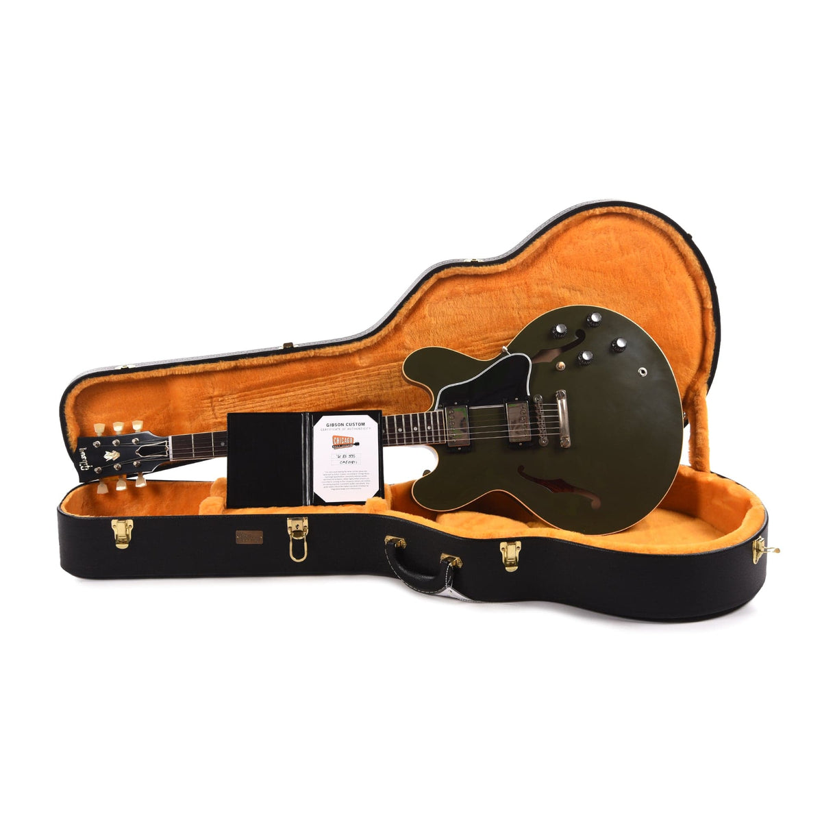 Gibson Custom Shop 1961 ES-335 Reissue "CME Spec" Heavy Antique Olive Drab VOS Electric Guitars / Semi-Hollow