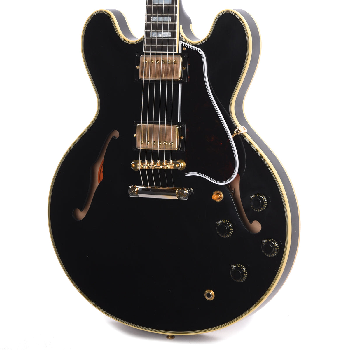 Gibson Custom Shop Murphy Lab 1959 ES-355 Reissue Ebony Ultra Light Aged w/Stop Bar Electric Guitars / Semi-Hollow