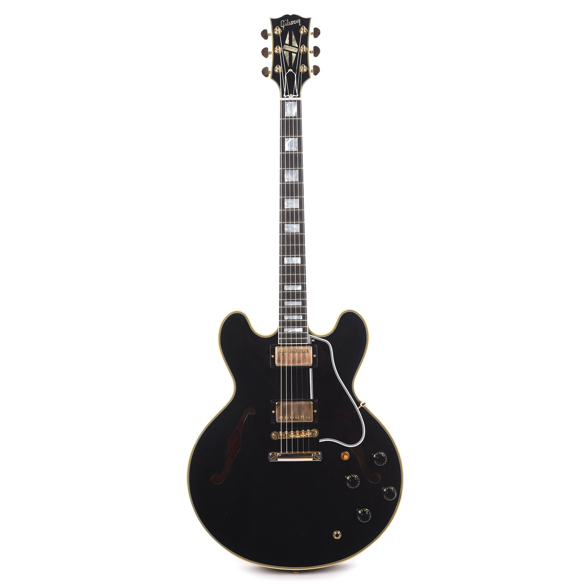 Gibson Custom Shop Murphy Lab 1959 ES-355 Reissue Ebony Ultra Light Aged w/Stop Bar Electric Guitars / Semi-Hollow
