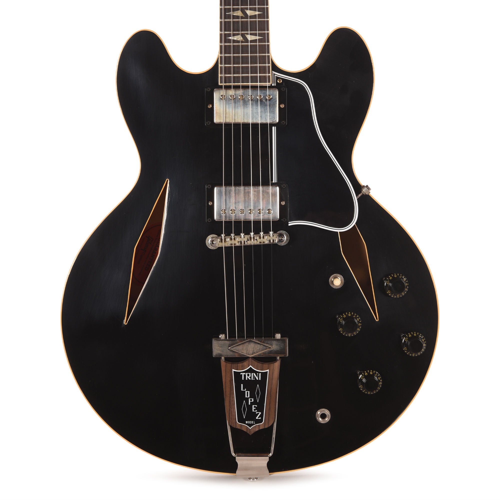 Gibson Custom Shop Murphy Lab 1964 Trini Lopez Standard Reissue Ebony Ultra Light Aged Electric Guitars / Semi-Hollow