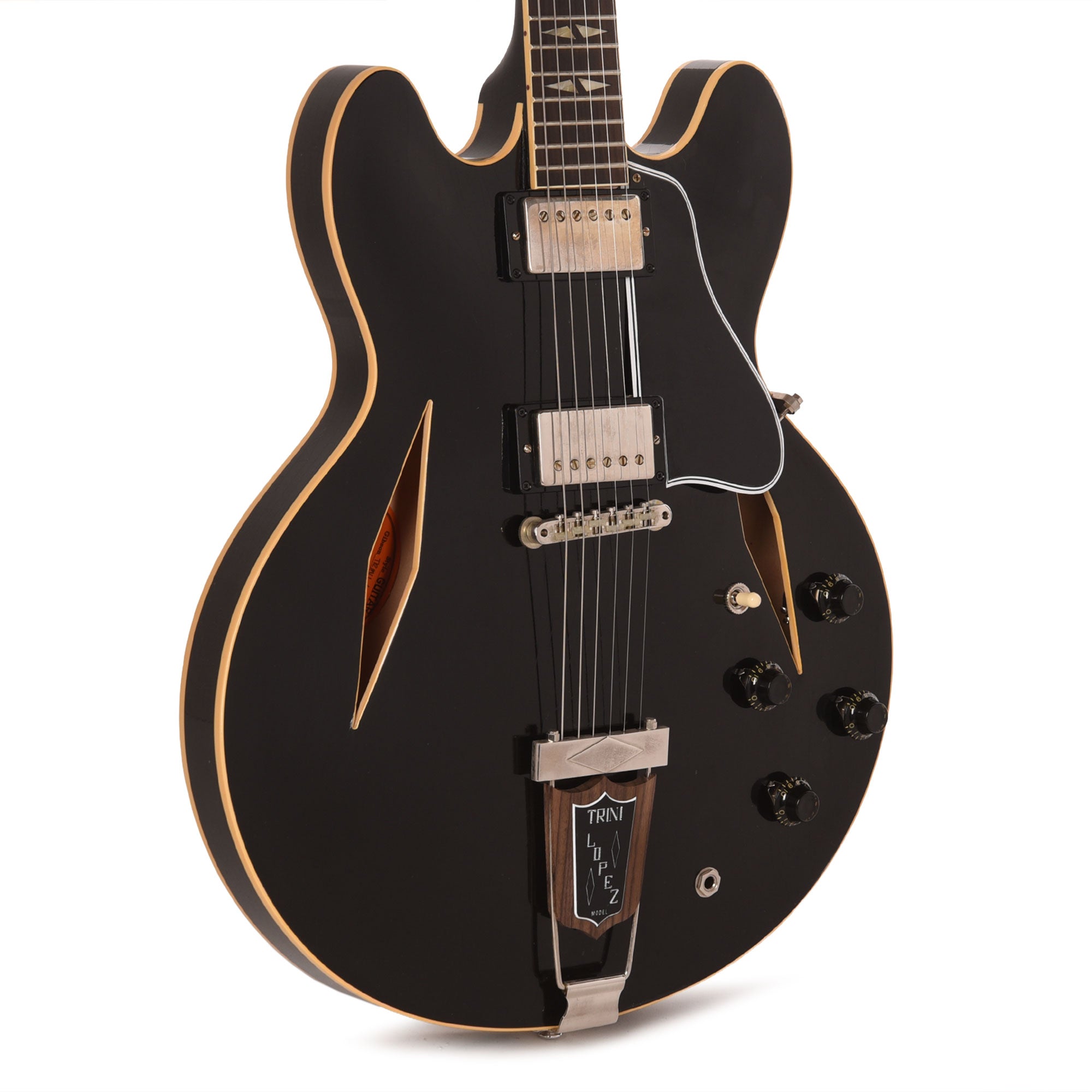 Gibson Custom Shop Murphy Lab 1964 Trini Lopez Standard Reissue Ebony Ultra Light Aged Electric Guitars / Semi-Hollow