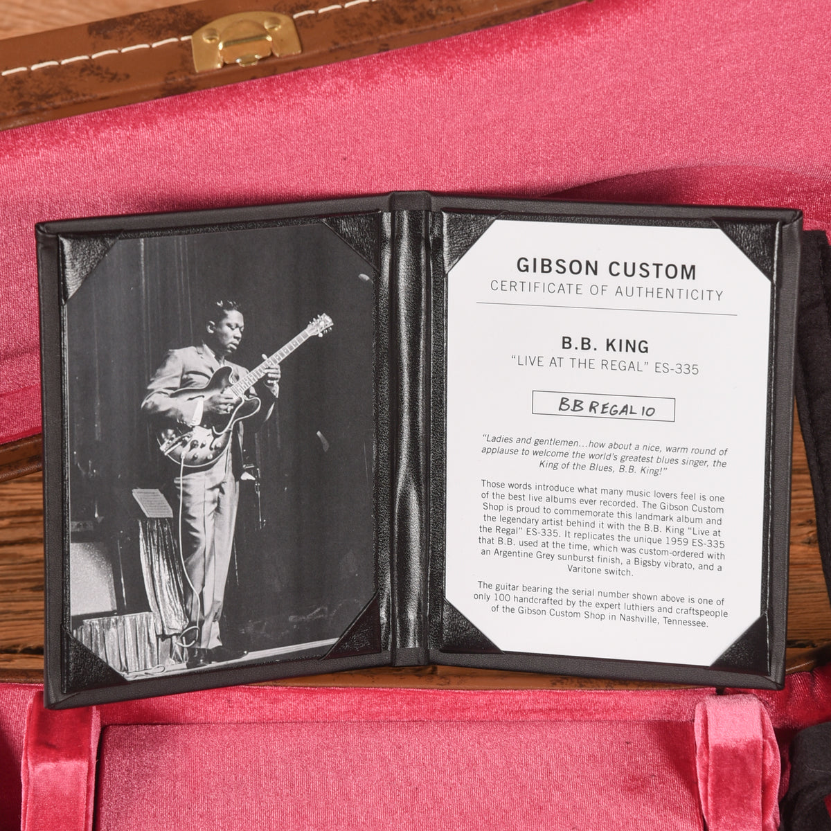 Gibson Gibson Custom Murphy Lab B.B. King "Live at the Regal" Signature '59 ES-335 Reissue Argentine Grey 2023 Electric Guitars / Semi-Hollow