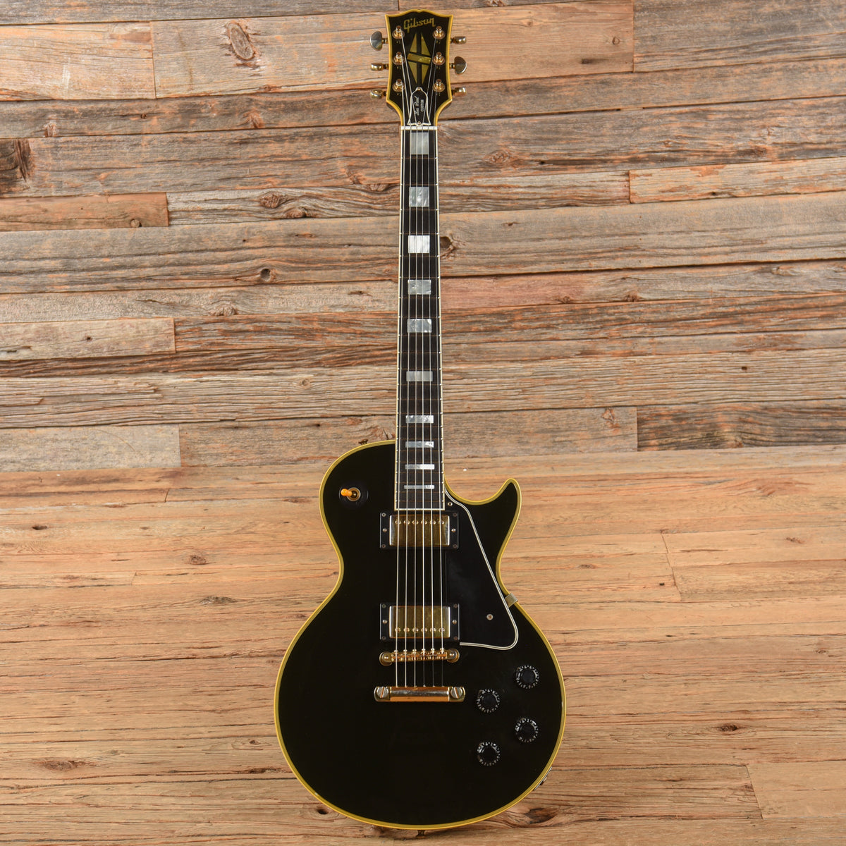 Gibson Art and Historic 57 Les Paul Custom Reissue Ebony 2001 Electric Guitars / Solid Body
