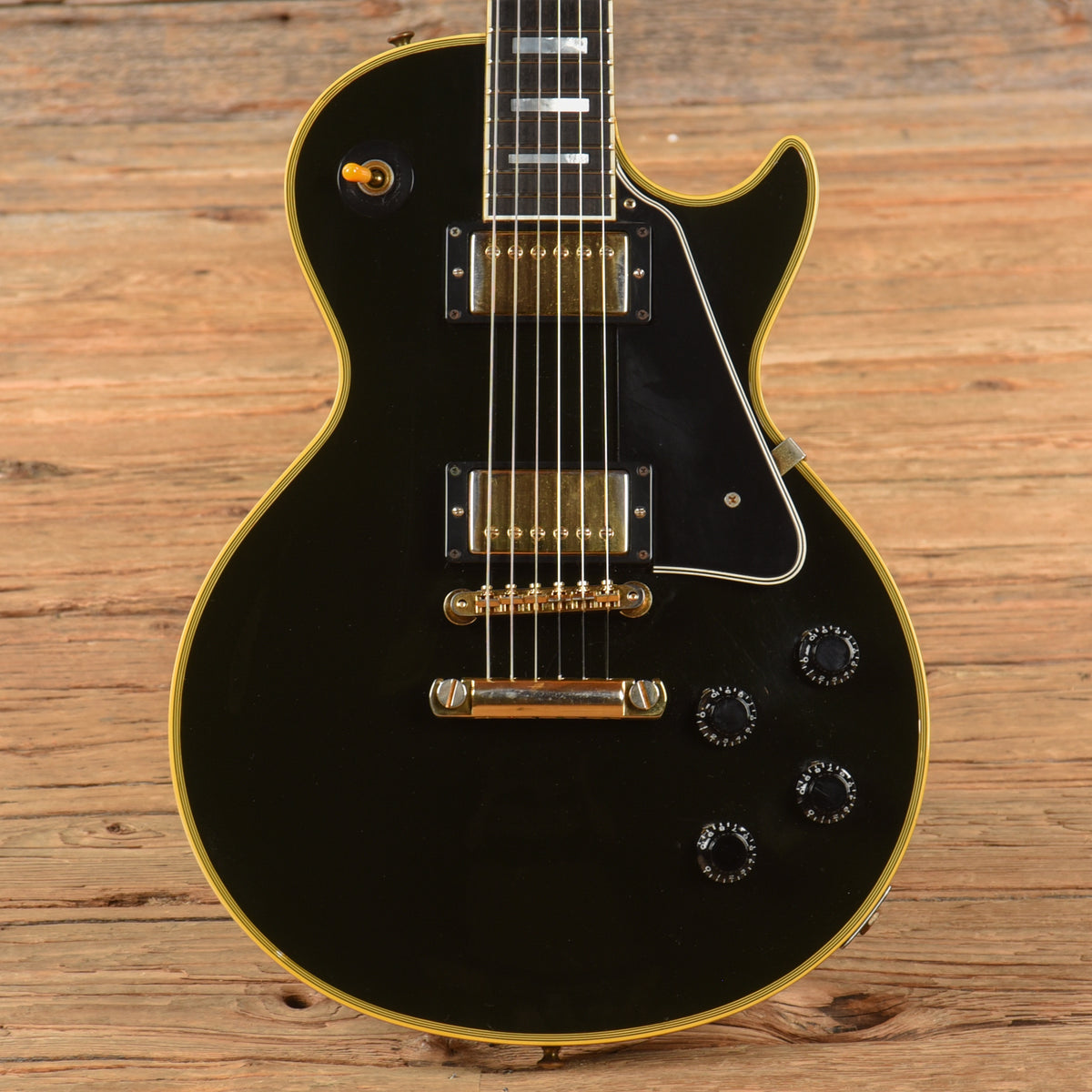 Gibson Art and Historic 57 Les Paul Custom Reissue Ebony 2001 Electric Guitars / Solid Body