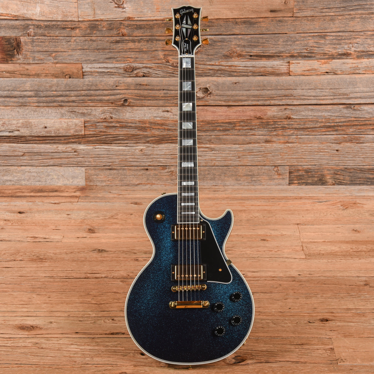 Gibson Custom Les Paul Custom Brunswick Blue Electric Guitars / Solid Body