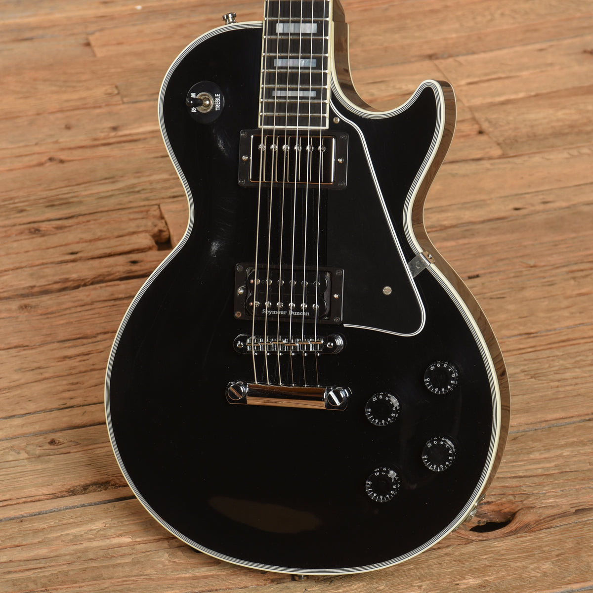 Gibson Custom Les Paul Custom Ebony 2014 Electric Guitars / Solid Body