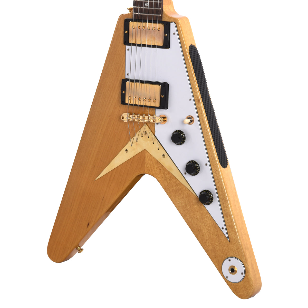 Gibson Custom Shop 1958 Korina Flying V Reissue Natural w/White Pickguard Electric Guitars / Solid Body