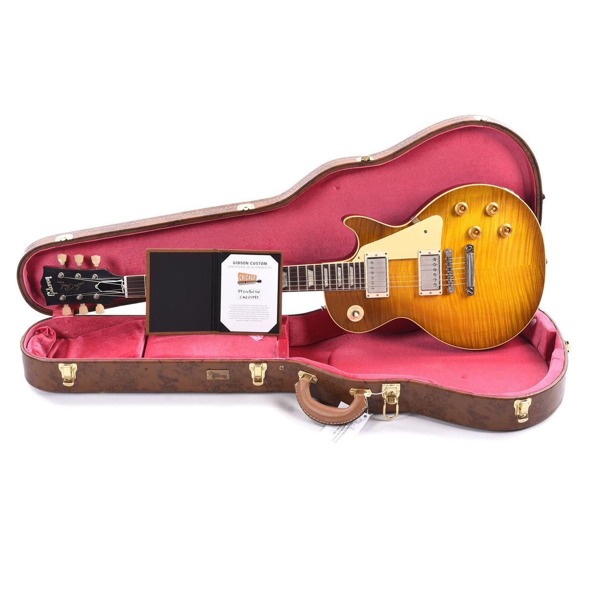 Gibson Custom Shop 1959 Les Paul Standard "CME Spec" Green Lemon VOS w/59 Carmelita Neck Electric Guitars / Solid Body