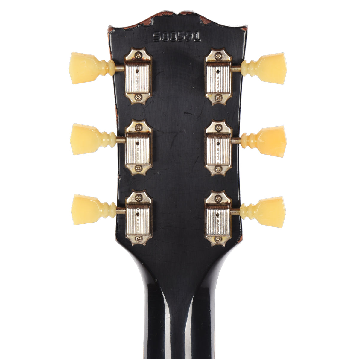 Gibson Custom Shop 1961 Les Paul SG Standard "CME Spec" Antique Ebony Murphy Lab Heavy Aged NH w/Long Maestro Vibrola & Black Uncovered Custom "S" Buckers Electric Guitars / Solid Body