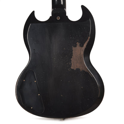 Gibson Custom Shop 1961 Les Paul SG Standard "CME Spec" Antique Ebony Murphy Lab Heavy Aged w/Long Maestro Vibrola Electric Guitars / Solid Body