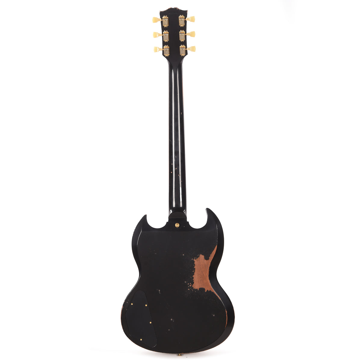 Gibson Custom Shop Murphy Lab 1961 Les Paul/SG Standard "CME Spec" Heavy Antique Ebony Heavy Aged w/Maestro Vibrola Electric Guitars / Solid Body