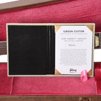 Gibson Custom Shop Murphy Lab Replica Kirk Hammett 1959 Les Paul Standard "Greeny" Aged Electric Guitars / Solid Body