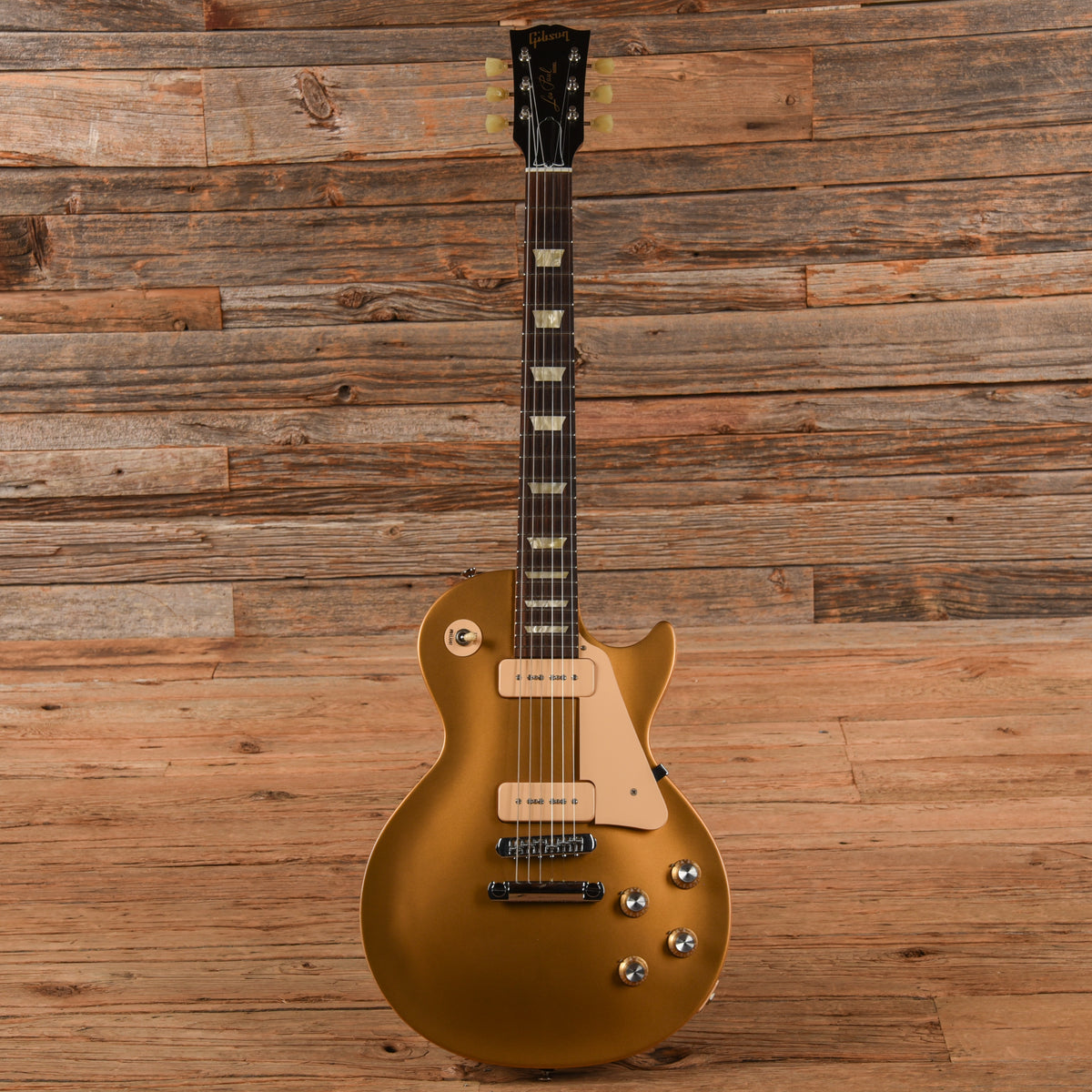 Gibson Les Paul '50s Tribute Satin Gold 2011 Electric Guitars / Solid Body