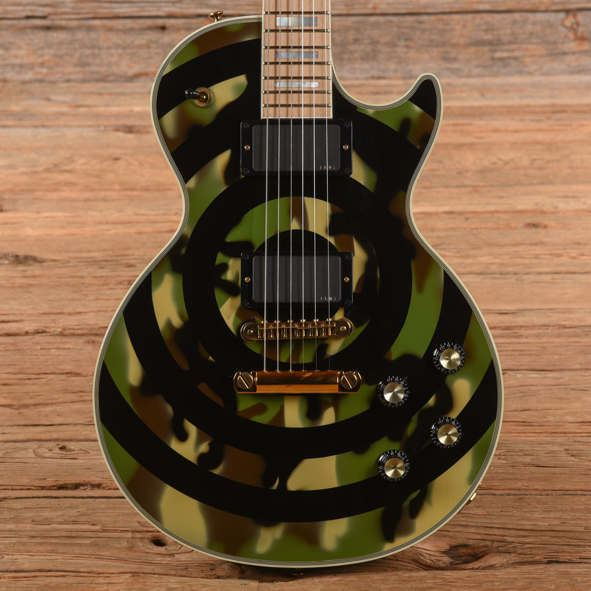 Gibson Zakk Wylde Les Paul Custom Camo Bullseye 2002 Electric Guitars / Solid Body