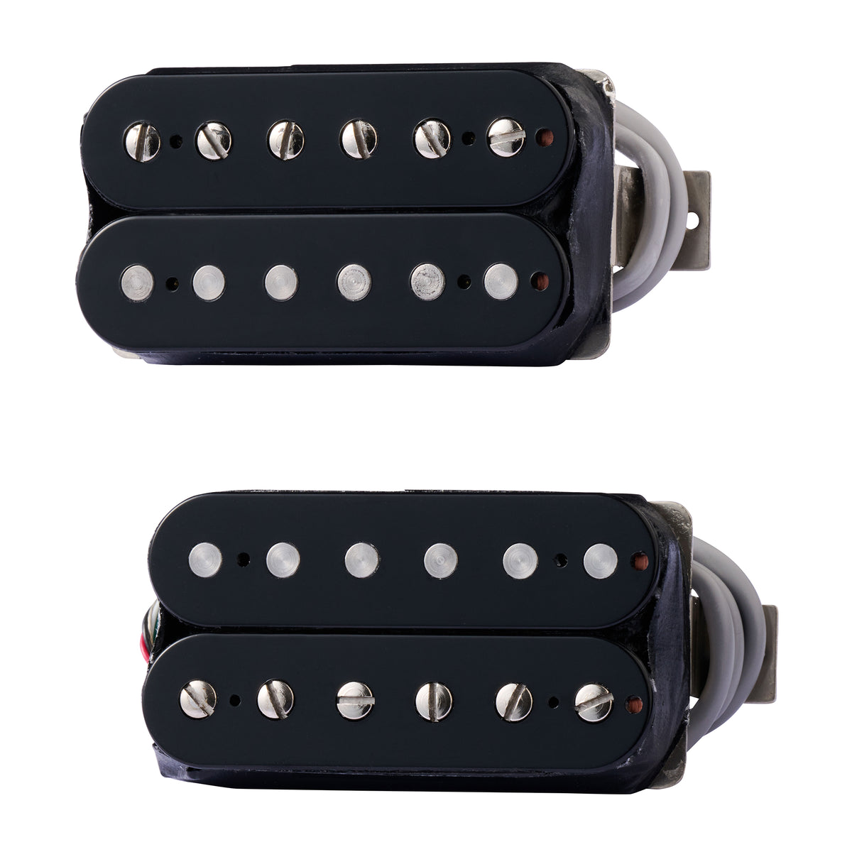 Gibson 496R/500T Humbucker Set Double Black Parts / Guitar Pickups