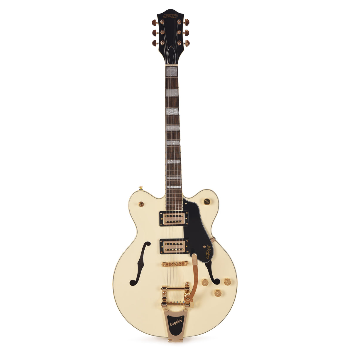 Gretsch G2622TG Streamliner Center Block Double-Cut Vintage White w/Bigsby LTD & Broad’Tron BT-3S Pickups Electric Guitars