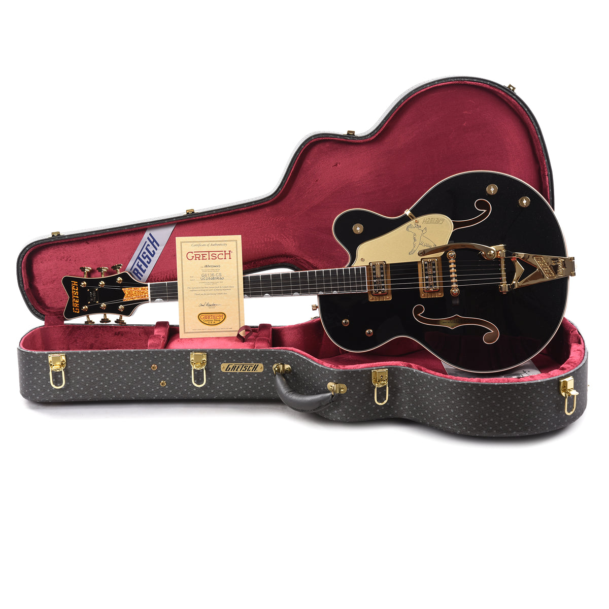 Gretsch Custom Shop G6136T-59 Falcon NOS Aged Black Master Built by Chad Henrichsen Electric Guitars / Hollow Body