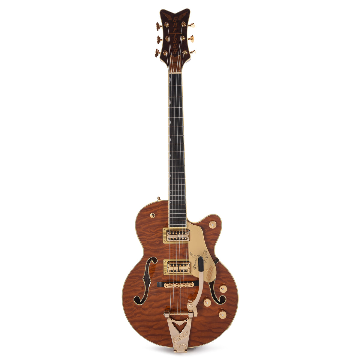 Gretsch Limited Edition Falcon Center Block Jr. with Bigsby Quilted Maple Roundup Orange Electric Guitars / Semi-Hollow