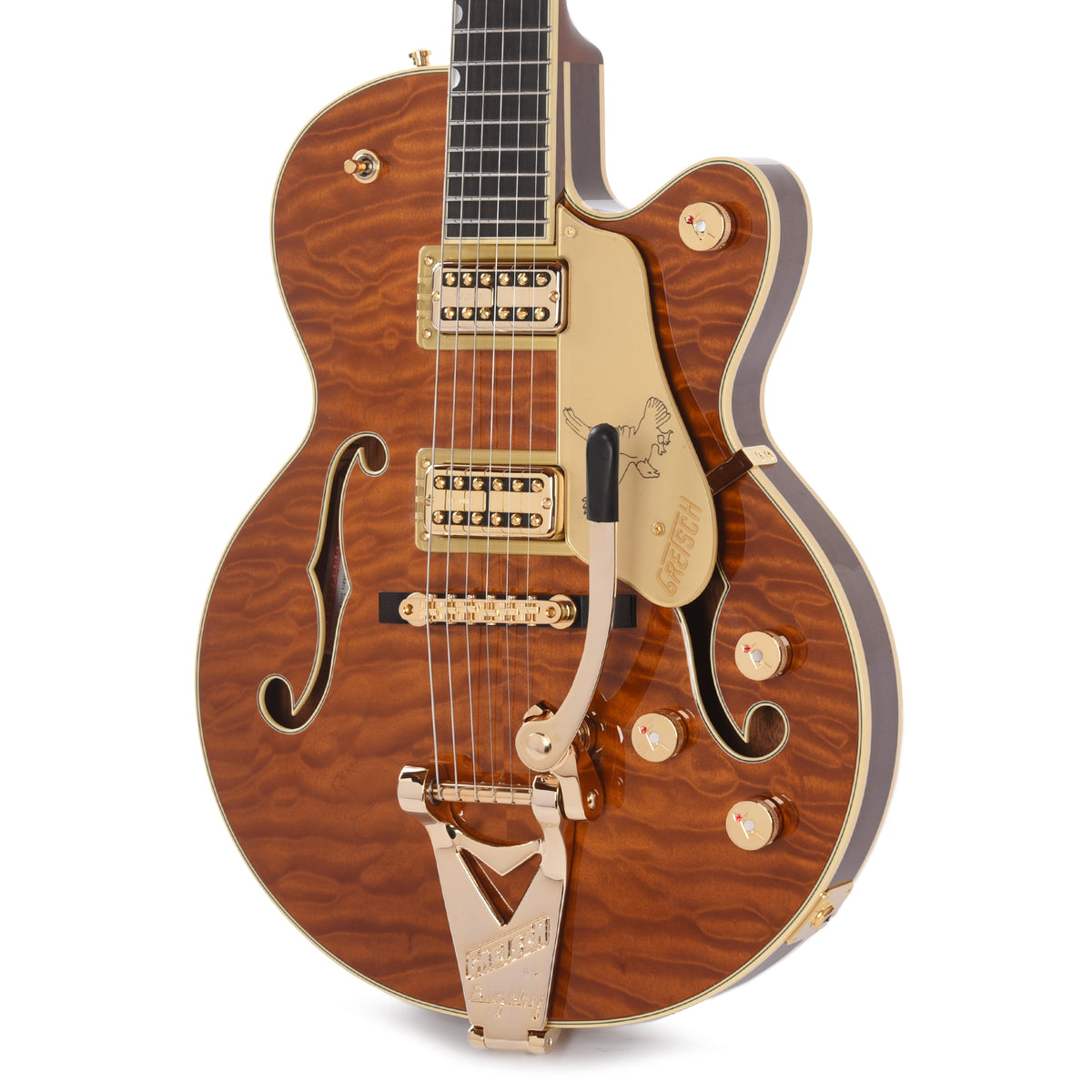 Gretsch Limited Edition Falcon Center Block Jr. with Bigsby Quilted Maple Roundup Orange Electric Guitars / Semi-Hollow