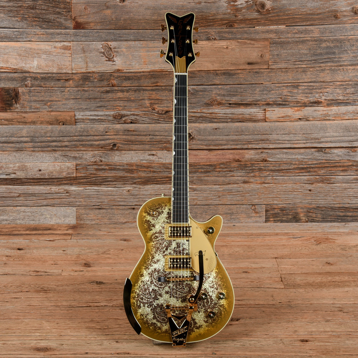 Gretsch G6134TG Gold Paisley Burst 2024 Electric Guitars / Solid Body