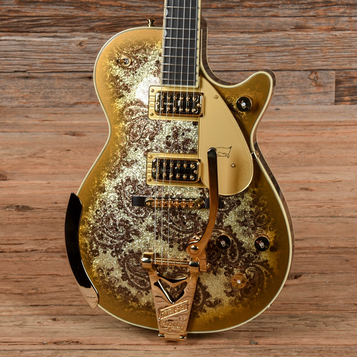 Gretsch G6134TG Gold Paisley Burst 2024 Electric Guitars / Solid Body