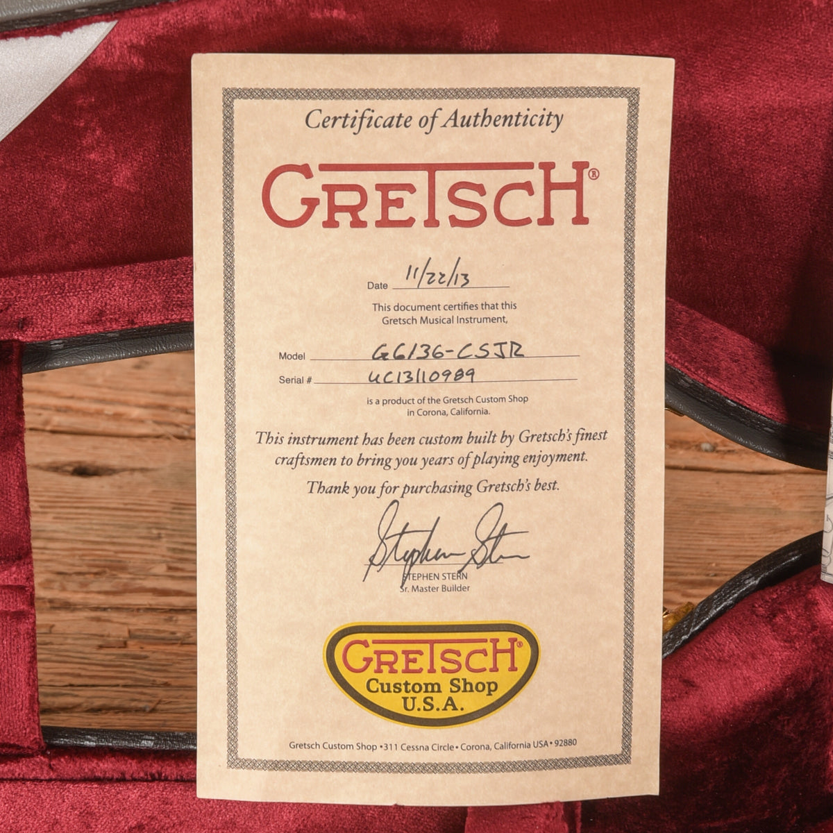 Gretsch G6136-CS JR Falcon White 2013 - Zac Brown