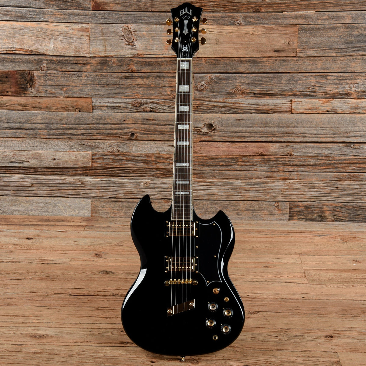 Guild Newark St. Polara Kim Thayil Black Electric Guitars / Solid Body