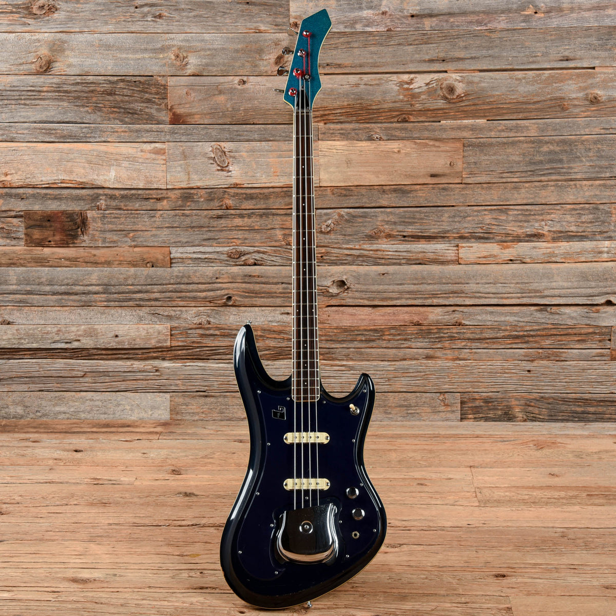 Guyatone EB-9 Sharp 5 Bass Blue Sparkle 1970s Bass Guitars / 4-String