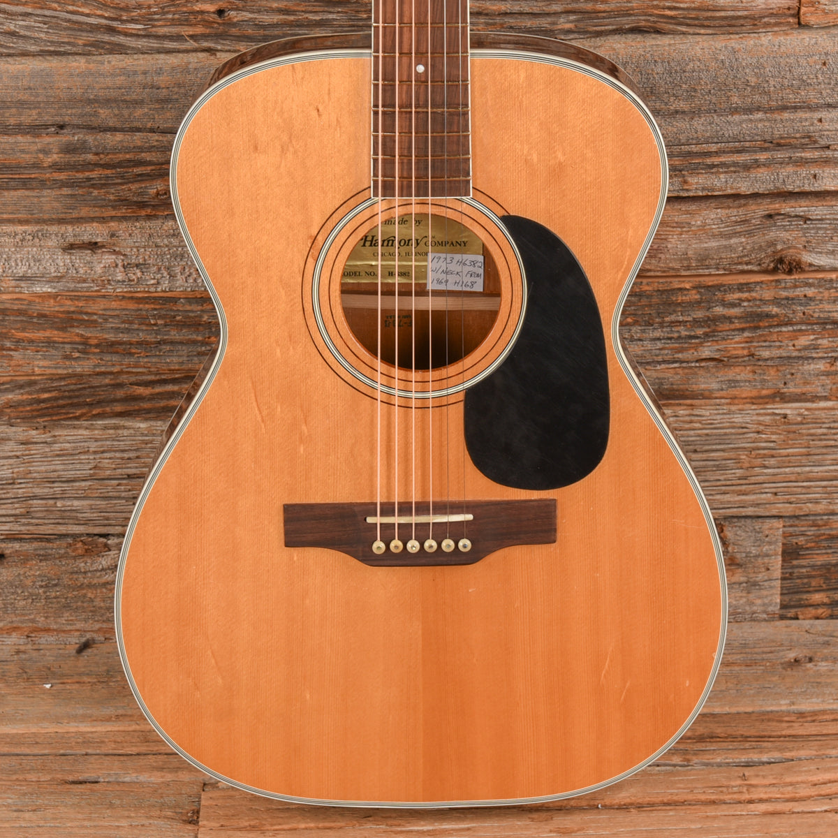 Harmony H-6383/H-168 Neck X- Brace Conversion Natural 1973 Acoustic Guitars