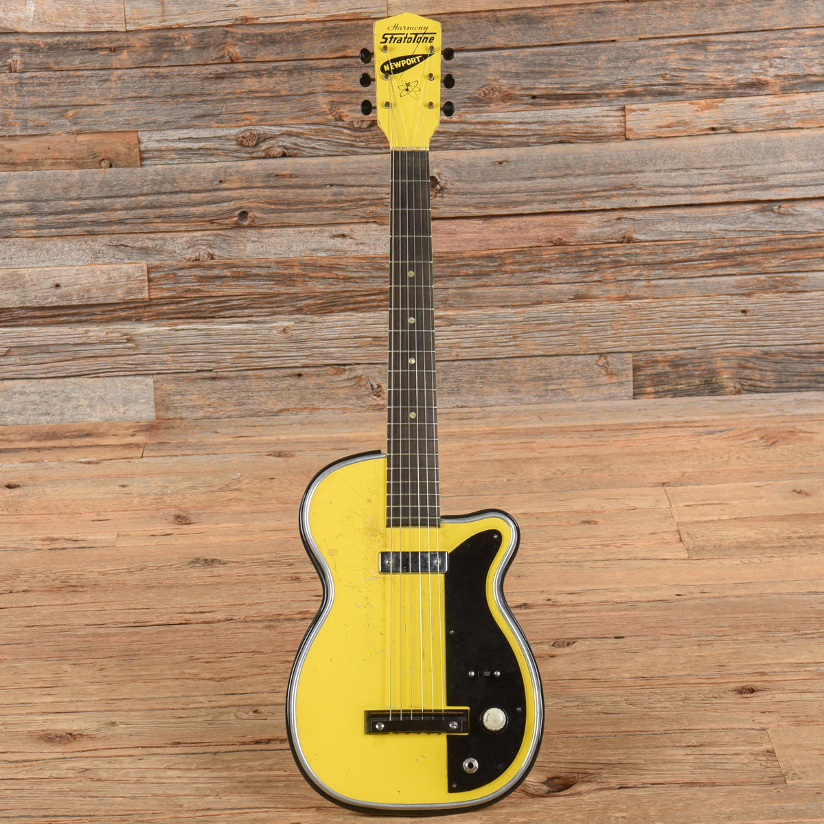 Harmony Stratotone H44 Newport Yellow 1955 Electric Guitars / Solid Body