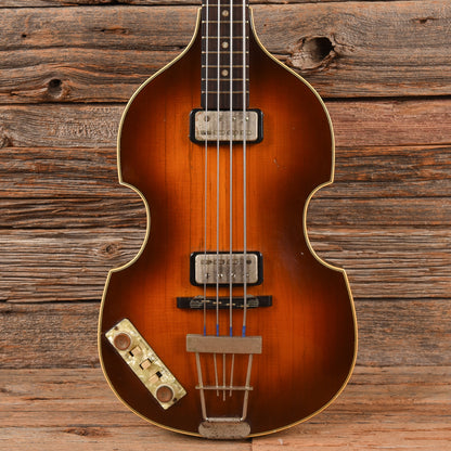 Hofner 500/1 1963 body w/Late 70s neck Sunburst 1963 LEFTY Bass Guitars / 4-String