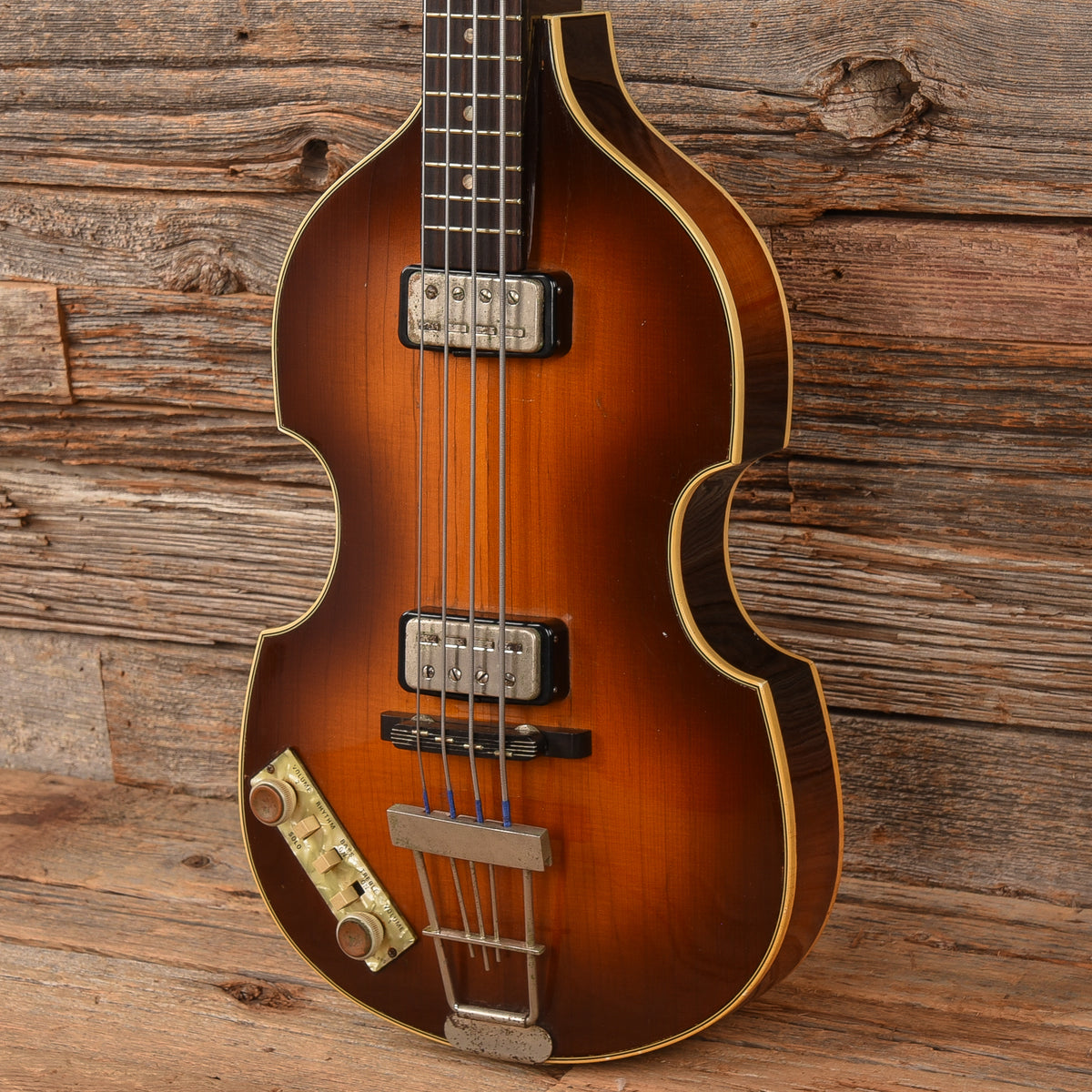 Hofner 500/1 1963 body w/Late 70s neck Sunburst 1963 LEFTY Bass Guitars / 4-String