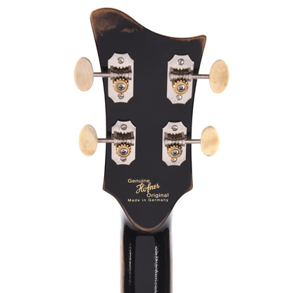 Hofner H500/1-61RLC Cavern Violin Bass Guitar Black Antique Relic Bass Guitars / 4-String