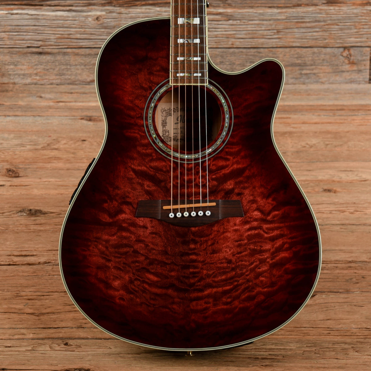 Ibanez AEF37E Acoustic Electric Red Burst Acoustic Guitars / Built-in Electronics