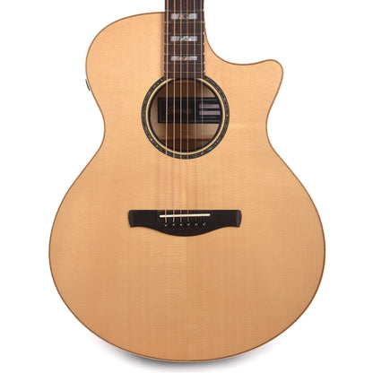 Ibanez AE390NTA Acoustic-Electric Guitar Natural High Gloss Top, Aqua Blue High Gloss Back and Sides Acoustic Guitars / Classical