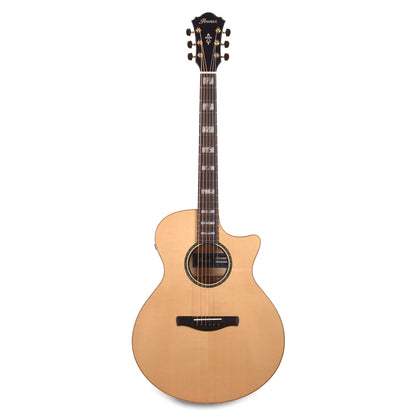 Ibanez AE390NTA Acoustic-Electric Guitar Natural High Gloss Top, Aqua Blue High Gloss Back and Sides Acoustic Guitars / Classical