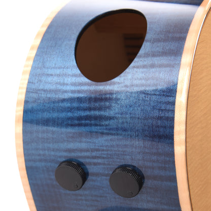 Ibanez AE390NTA Acoustic-Electric Guitar Natural High Gloss Top, Aqua Blue High Gloss Back and Sides Acoustic Guitars / Classical