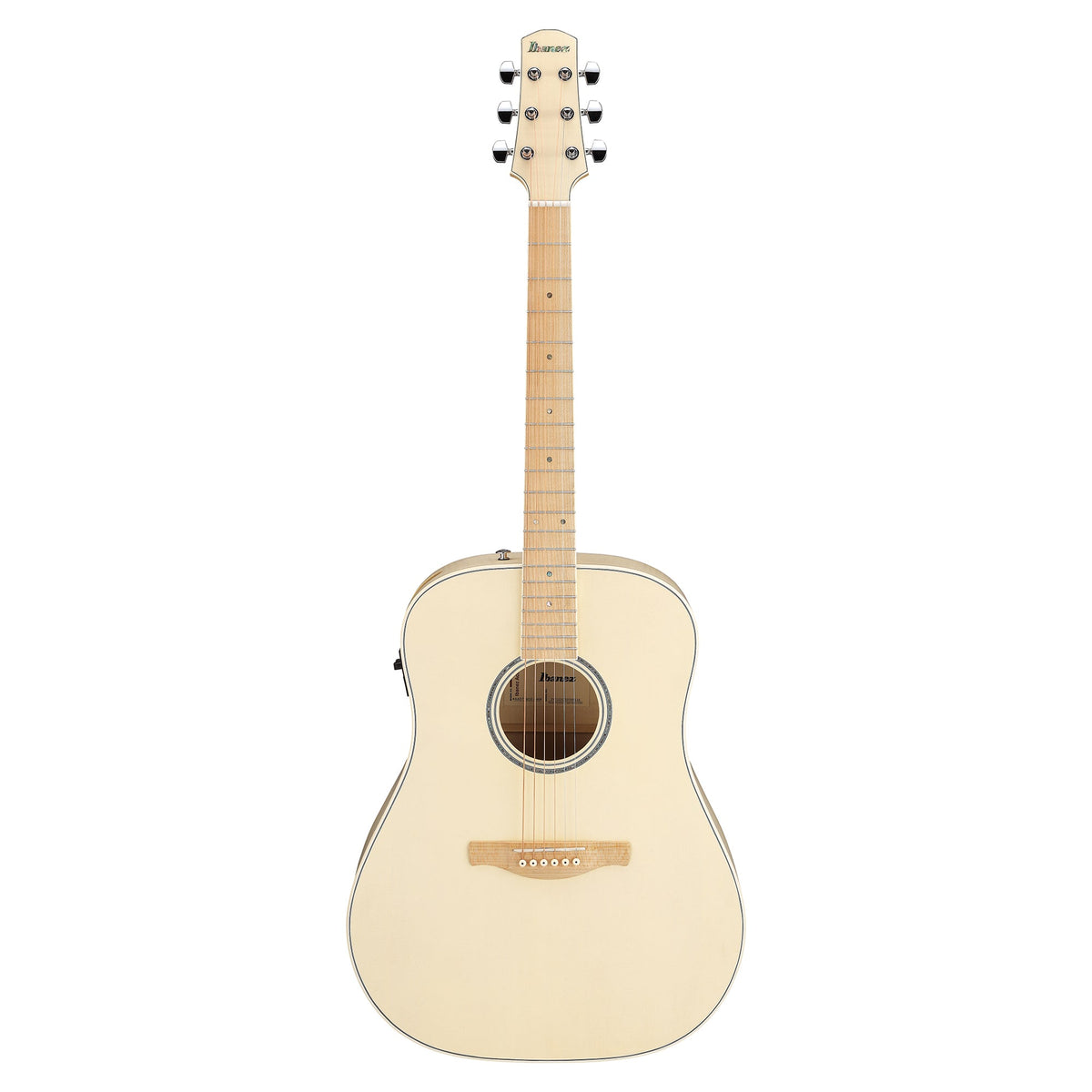Ibanez AAD77M1EOAW Grand Dreadnought Acoustic-Electric Guitar Open Pore Antique White Acoustic Guitars