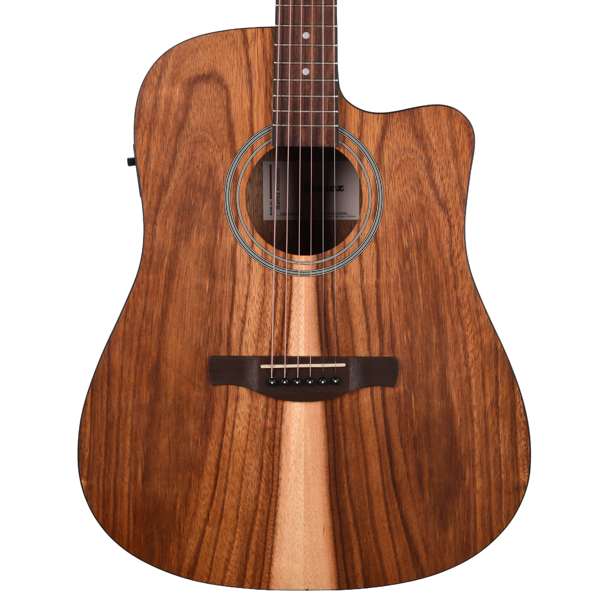 Ibanez V40WSCEOPB Cutaway Dreadnought Acoustic Electric Guitar Open Pore Brown Acoustic Guitars