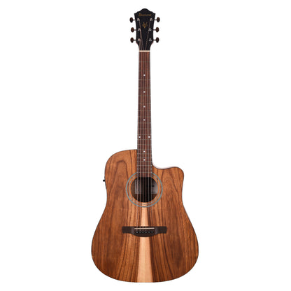 Ibanez V40WSCEOPB Cutaway Dreadnought Acoustic Electric Guitar Open Pore Brown Acoustic Guitars