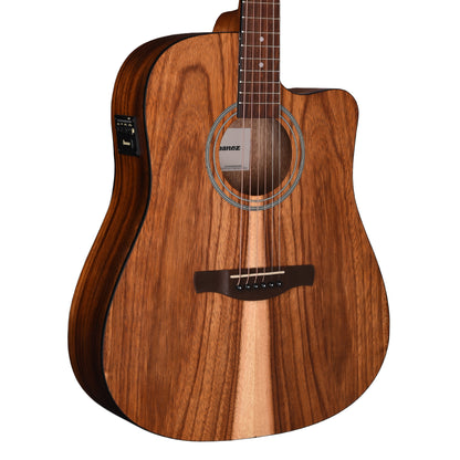 Ibanez V40WSCEOPB Cutaway Dreadnought Acoustic Electric Guitar Open Pore Brown Acoustic Guitars