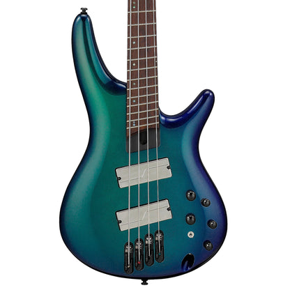 Ibanez SRMS720BCM Bass Workshop 4-String Electric Multiscale Bass Blue Chameleon Bass Guitars / 4-String
