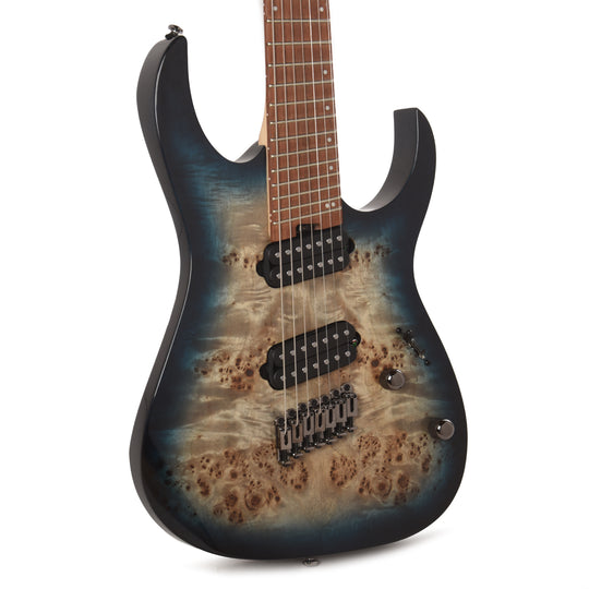 Ibanez RGMS7PBCBS RG Multi Scale 7-String Electric Guitar Cosmic Blue Starburst Electric Guitars / Solid Body