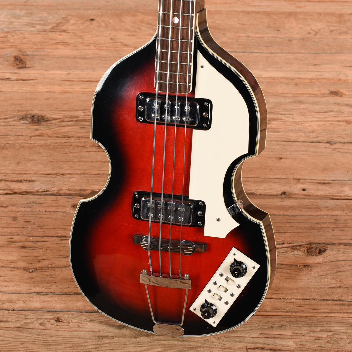 Ideal Violin Bass Red burst 1970s Bass Guitars