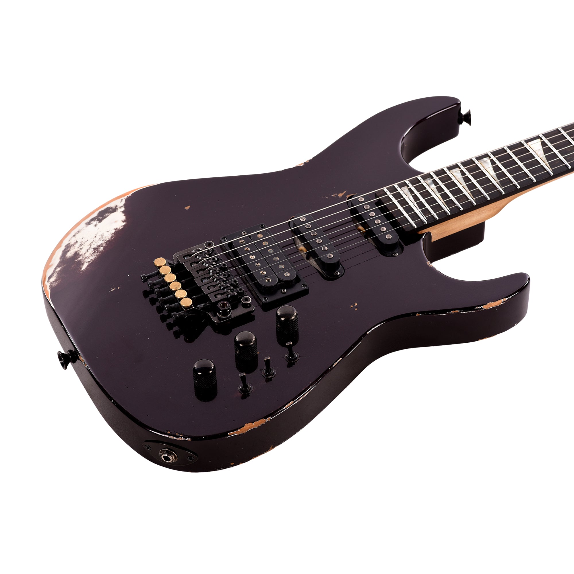 Jackson Custom Shop 1982 Dinky Nitro Relic Club Amethyst Metallic Electric Guitars / Solid Body