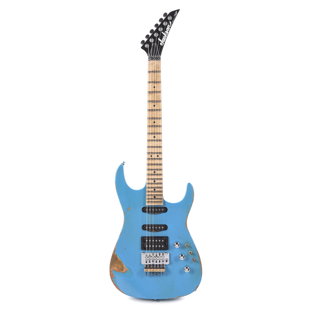 Jackson Custom Shop 1982 Dinky Nitro Relic Tour Robin's Egg Blue Electric Guitars / Solid Body