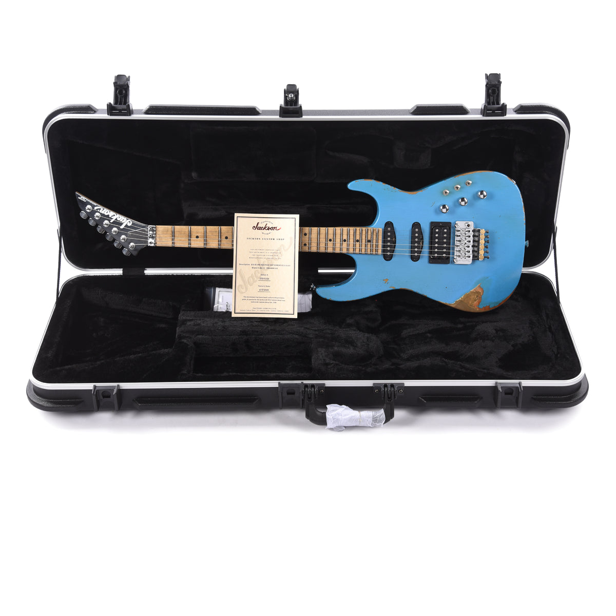 Jackson Custom Shop 1982 Dinky Nitro Relic Tour Robin's Egg Blue Electric Guitars / Solid Body